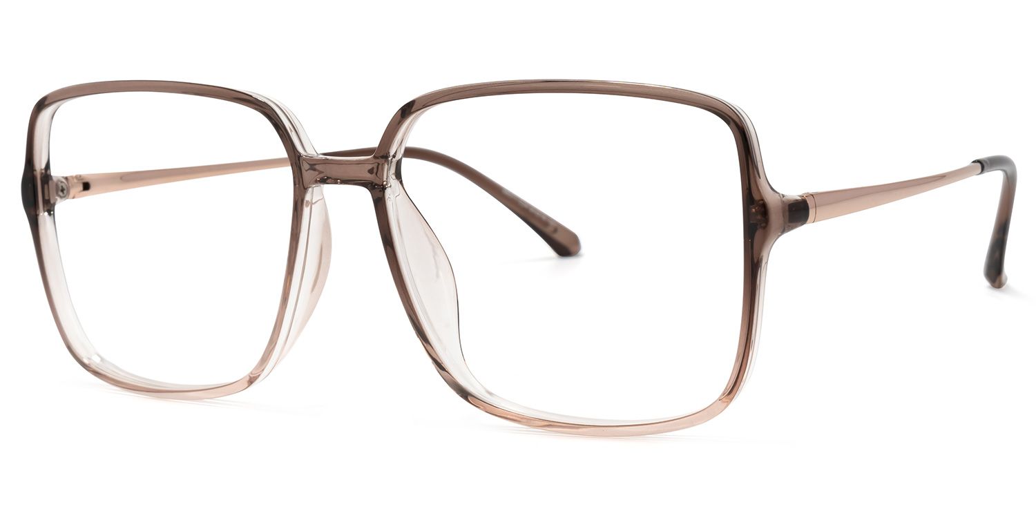 Dafydd Lunettes carrées marron1