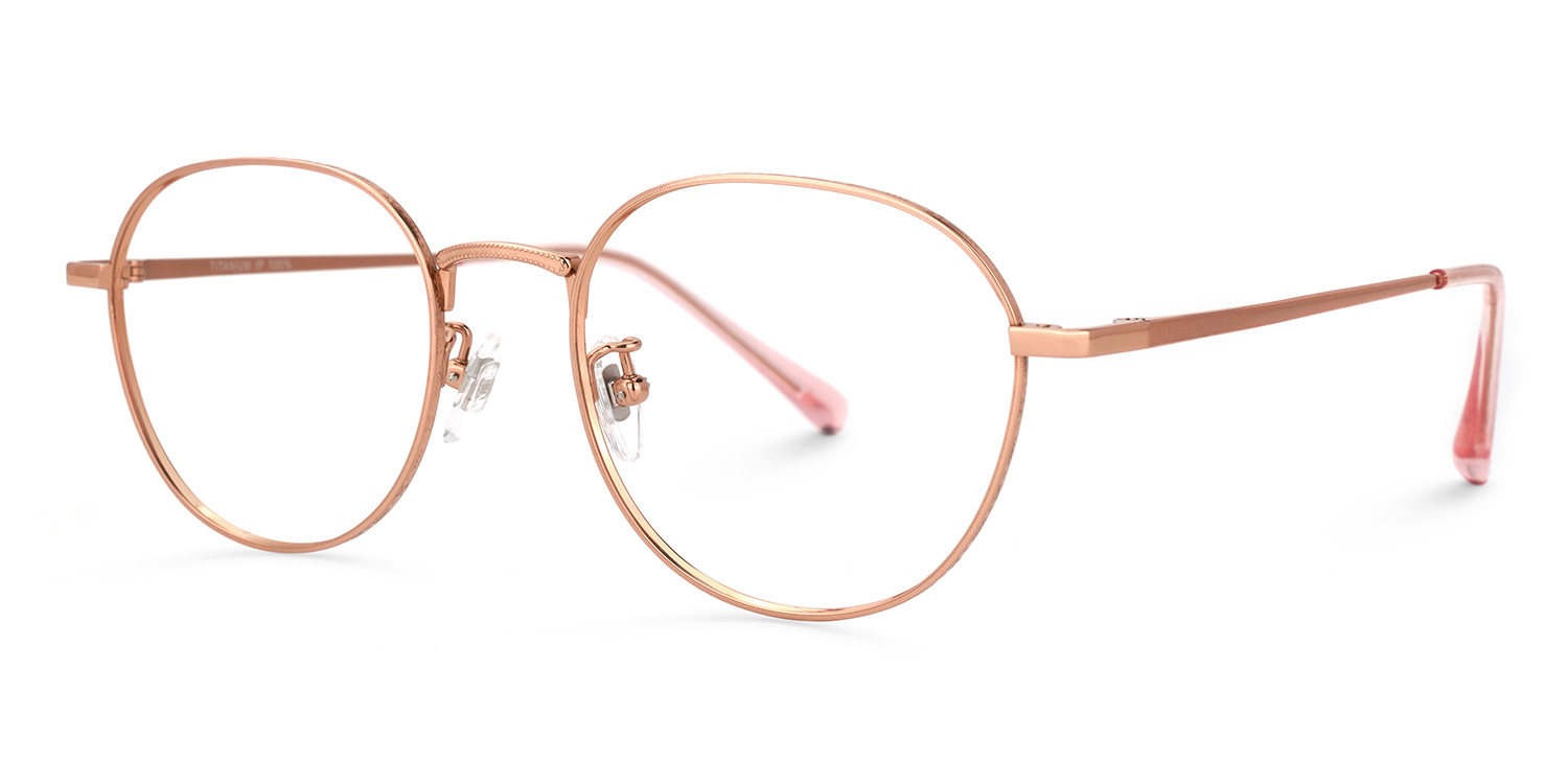 Abeni Rose Or Ronde Lunettes1