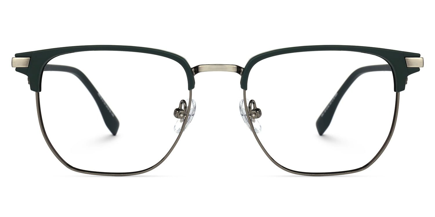 Zaira Vert Foncé Browline Lunettes0