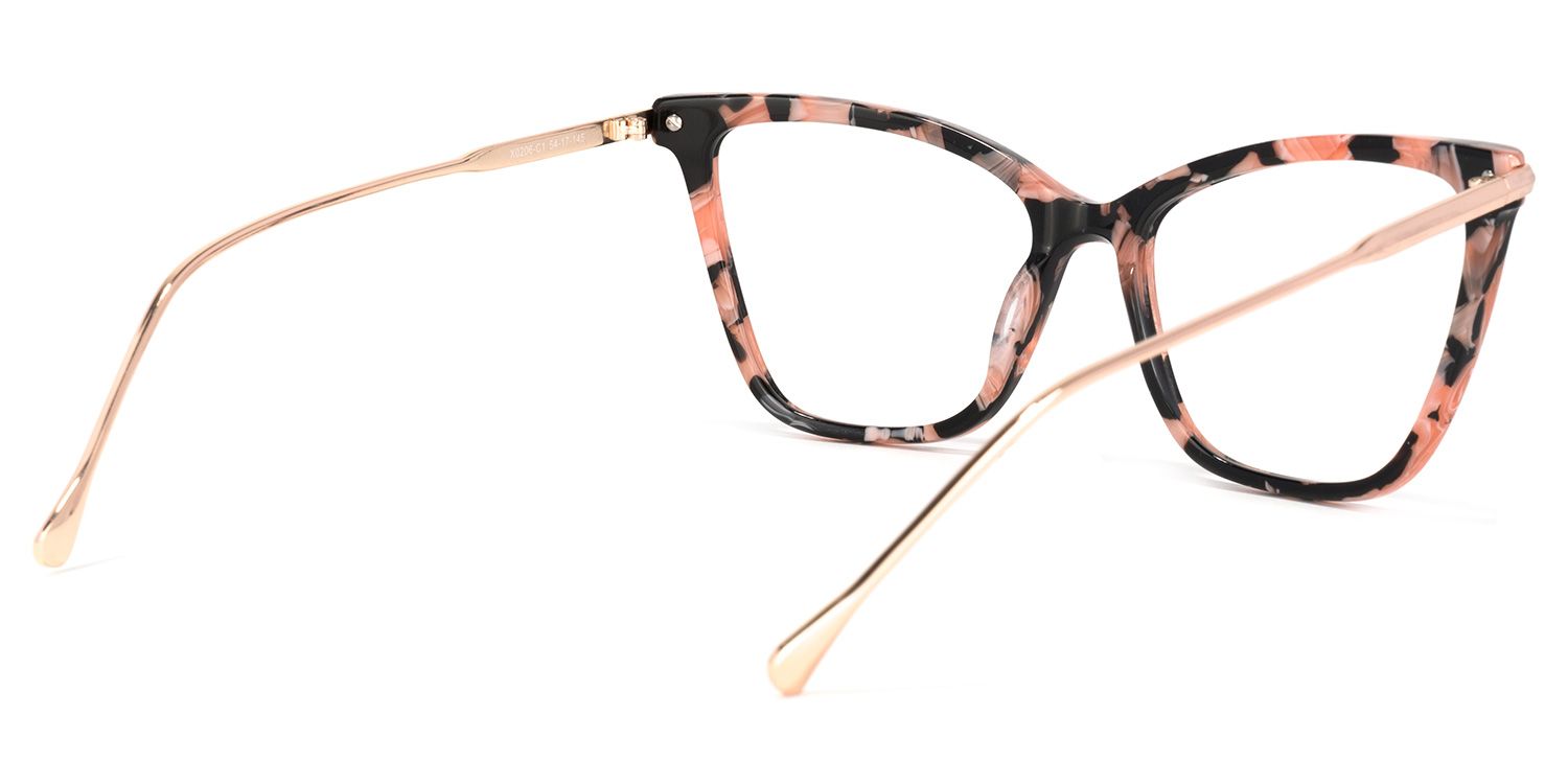 Hilary Lunettes papillon à motifs floraux roses4