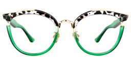 Laraine Vert Cat-eye lunettes0