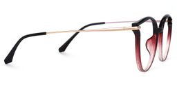 Yadejah Noir Cat-eye lunettes2