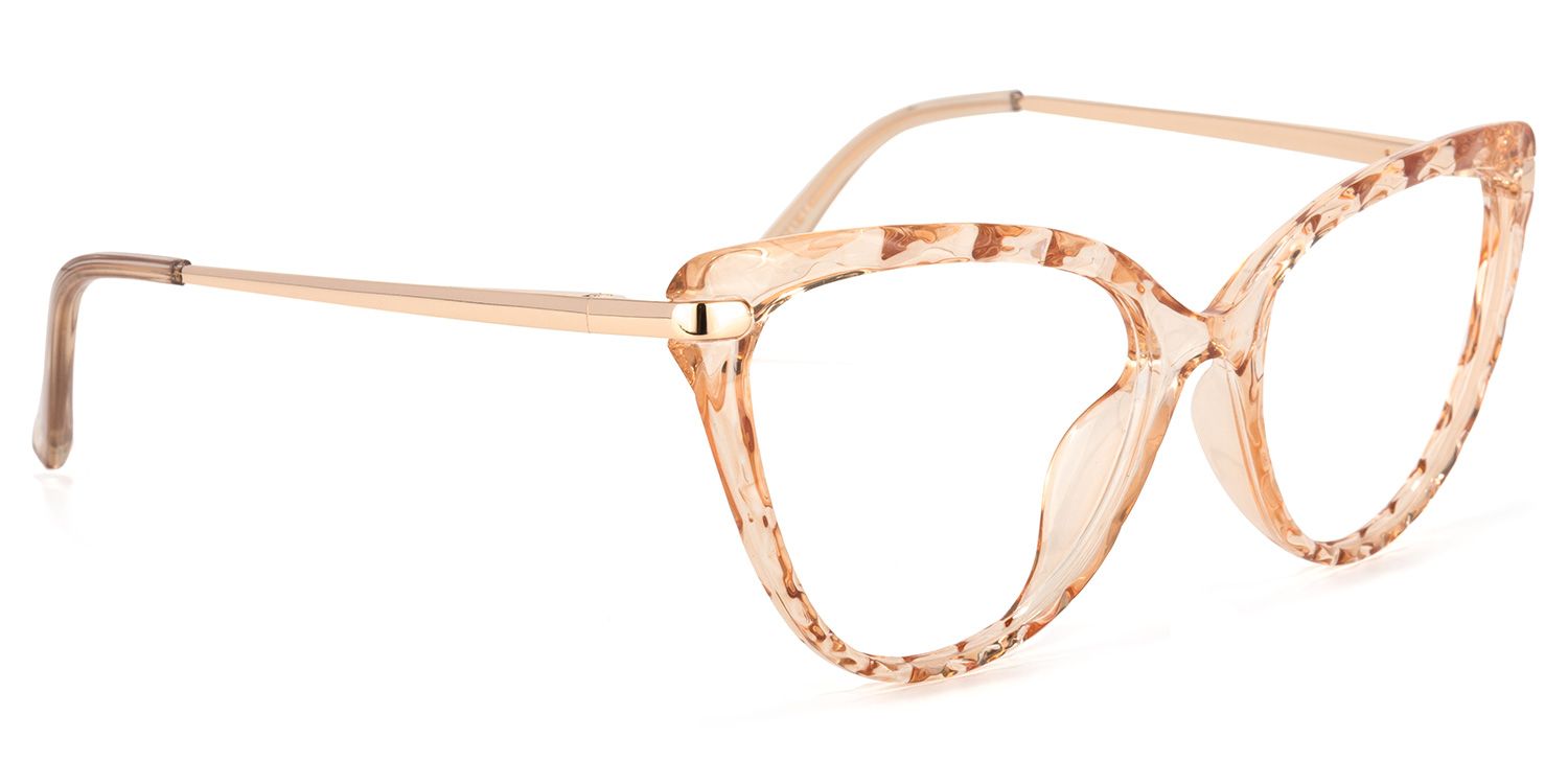 Lucas Beige Cateye Lunettes2