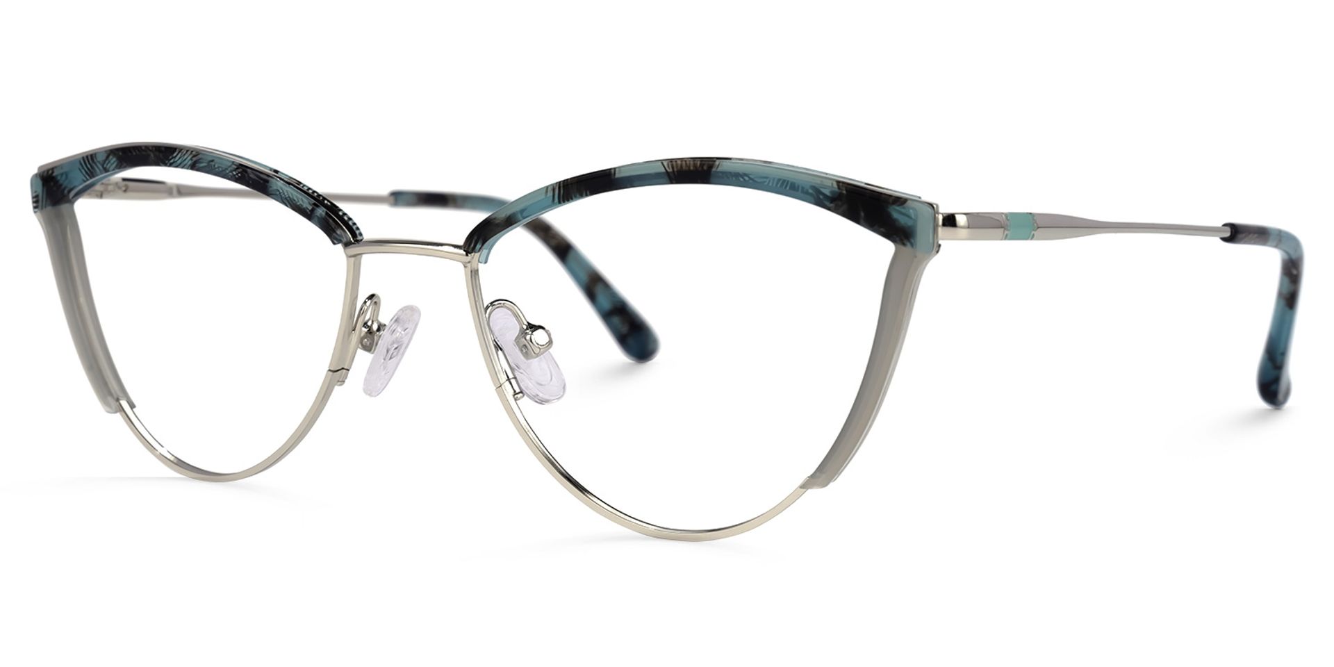 Annett Bleue Floral Cateye Lunettes1