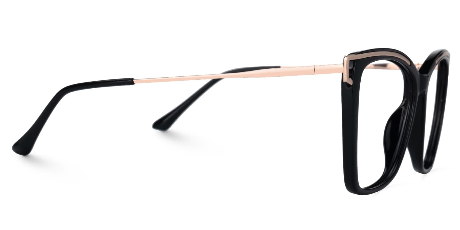 Krystle Noir Carré Lunettes2