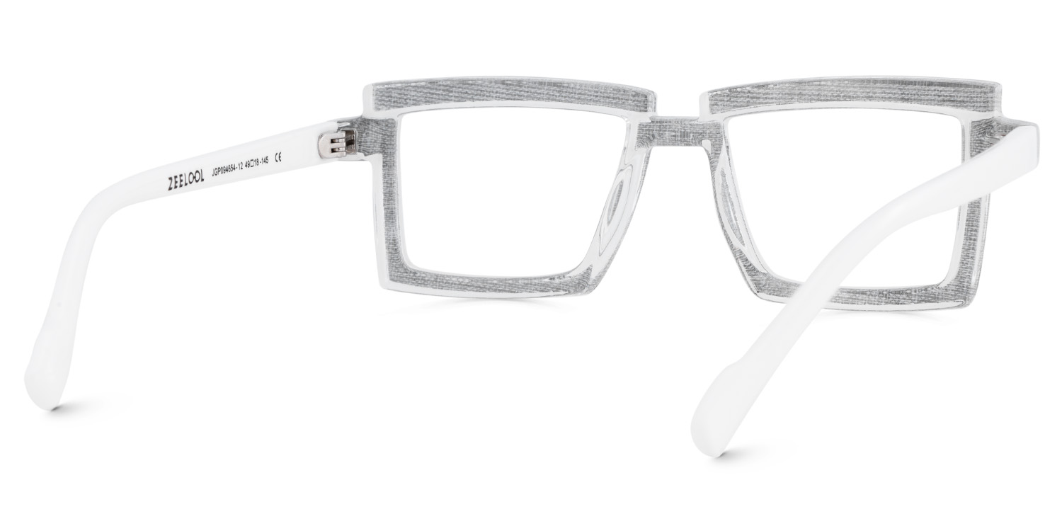 Zephyr Noir Rectangle Lunettes4