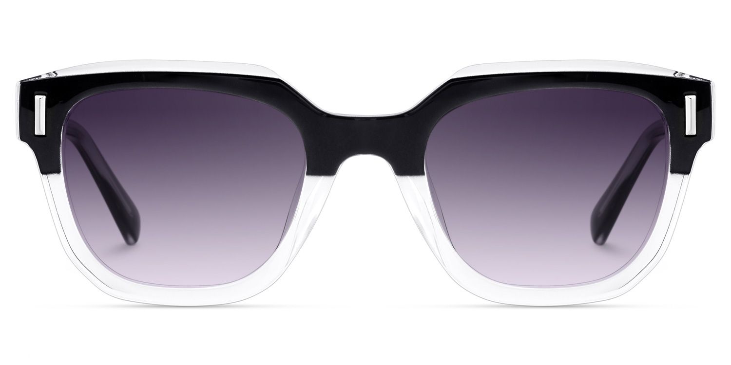Nia Noir Cristal Carré Solaires0