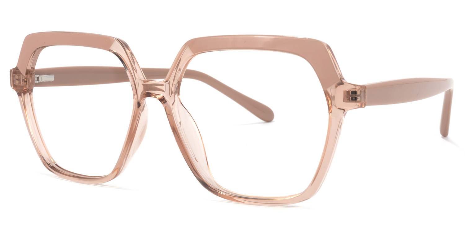 Norah Champagne Géométrique Lunettes 1