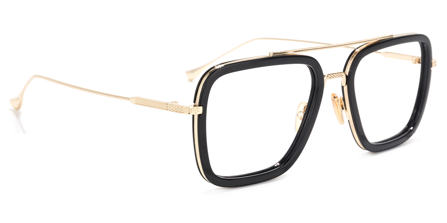 Gifford Noir Aviateur Lunettes3