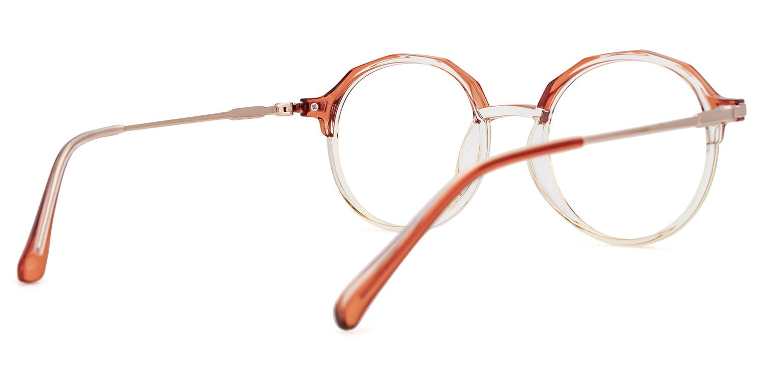 Jessye Lunettes rondes Orange3