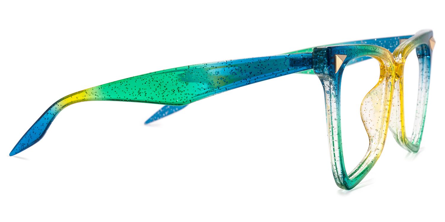 Cicely Vert Géométrique Lunettes3