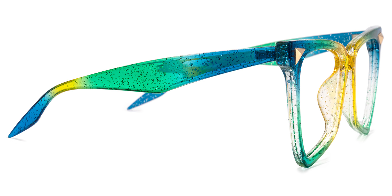 Cicely Vert Géométrique Lunettes3