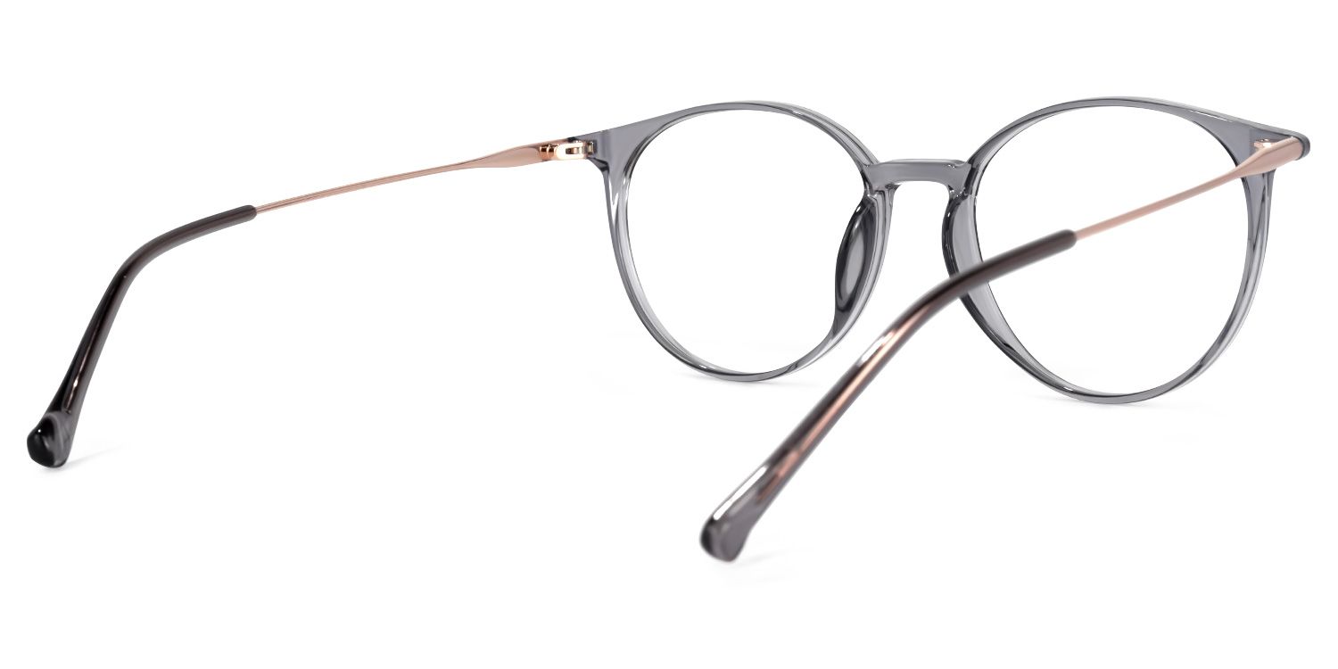 Ohnicio Lunettes rondes grises3