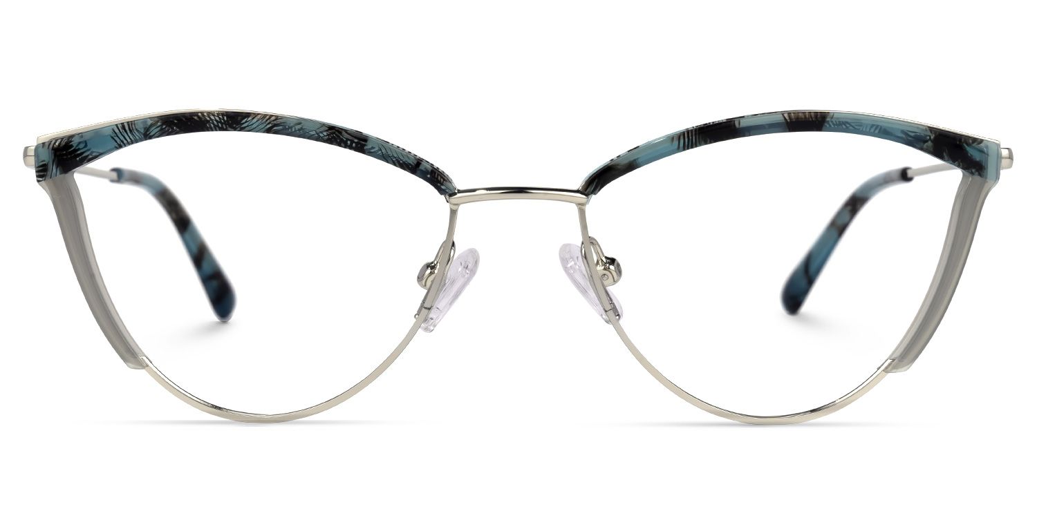 Annett Bleue Floral Cateye Lunettes0