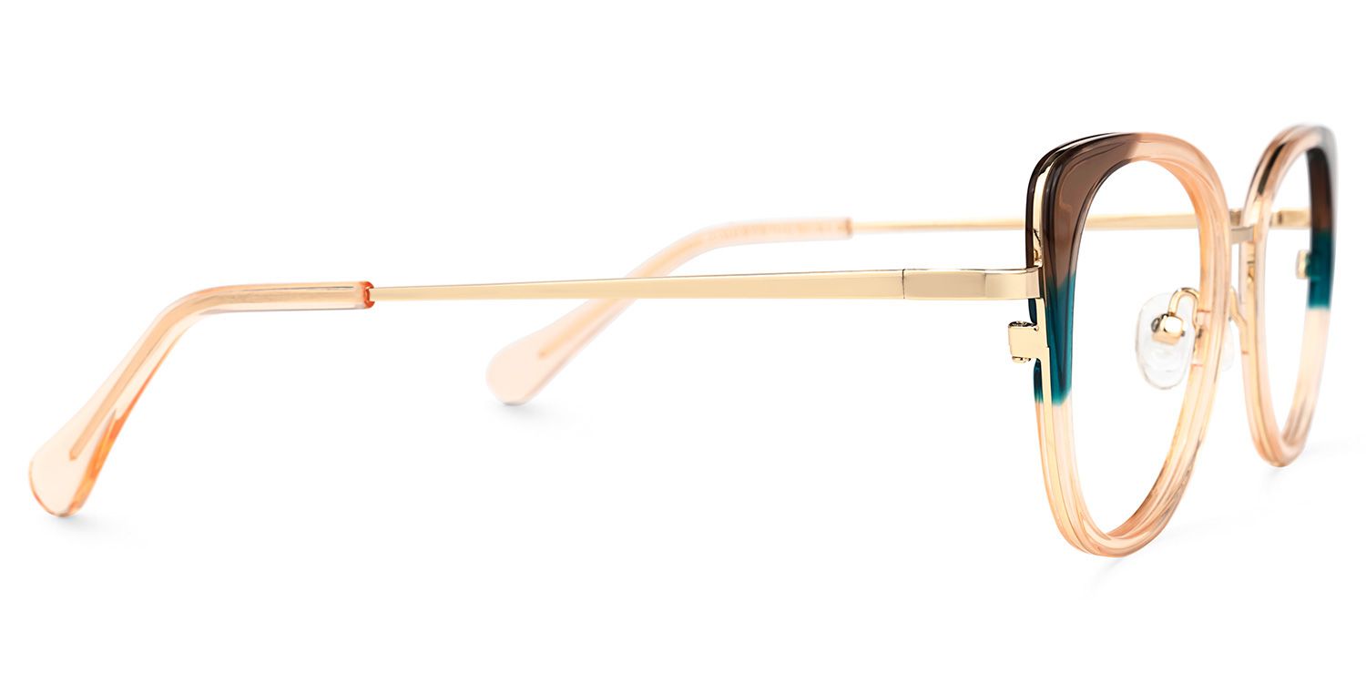 Eleanora Marron Cristal Cateye Lunettes2