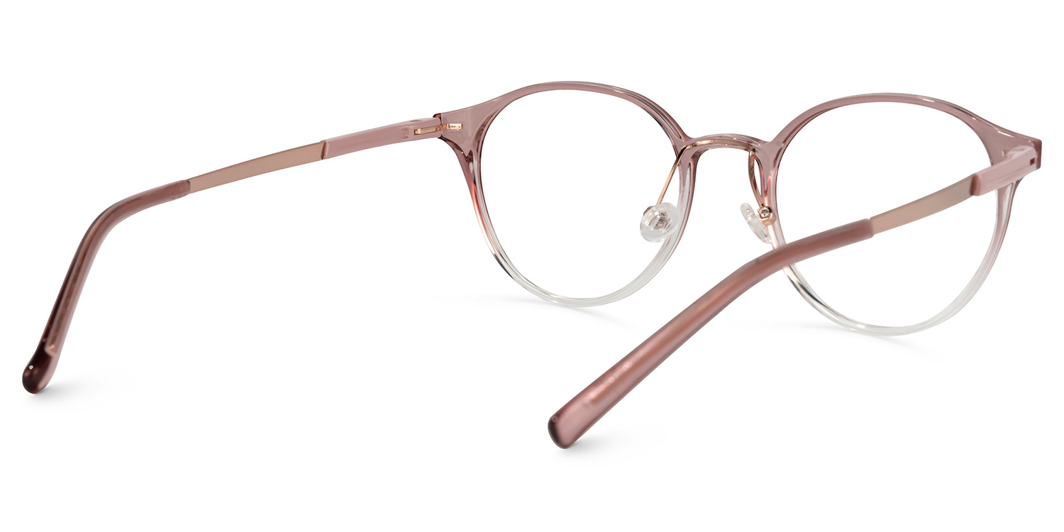 Laszlo Lunettes rondes en cristal Marron3