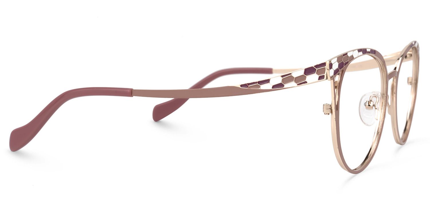 Idana Marron Cateye Lunettes2