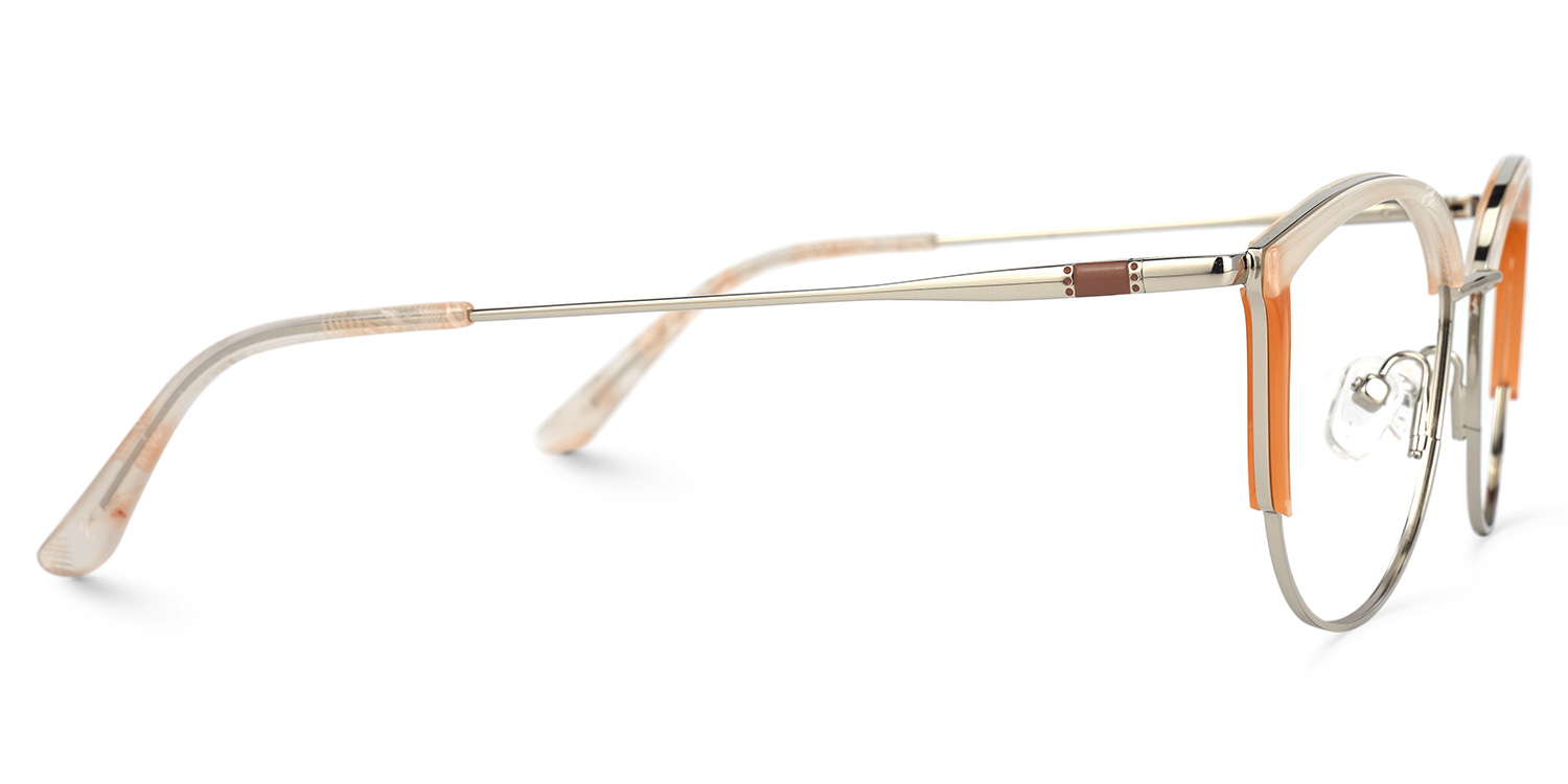 Agatha Orange Cateye Lunettes2