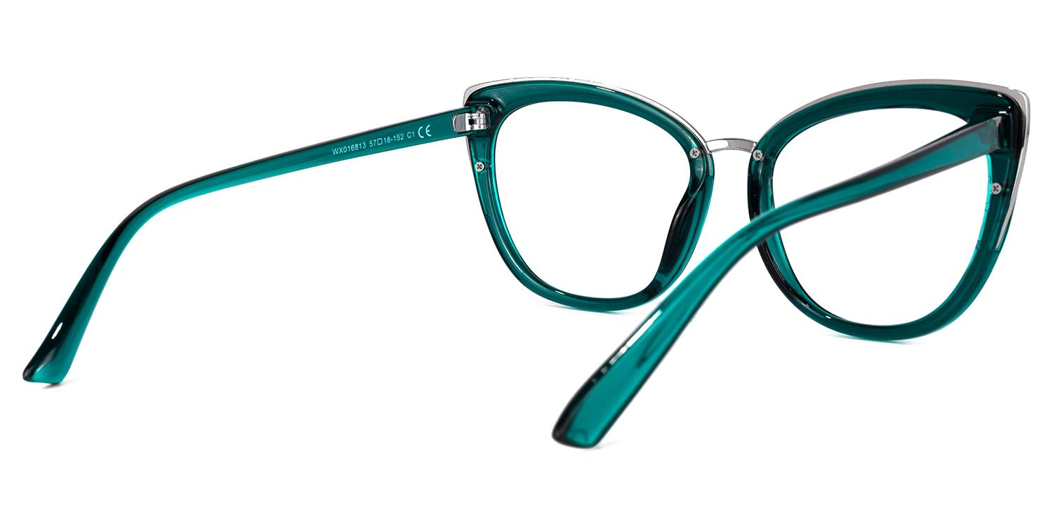 Kennard Paon-Bleu Cateye Lunettes3