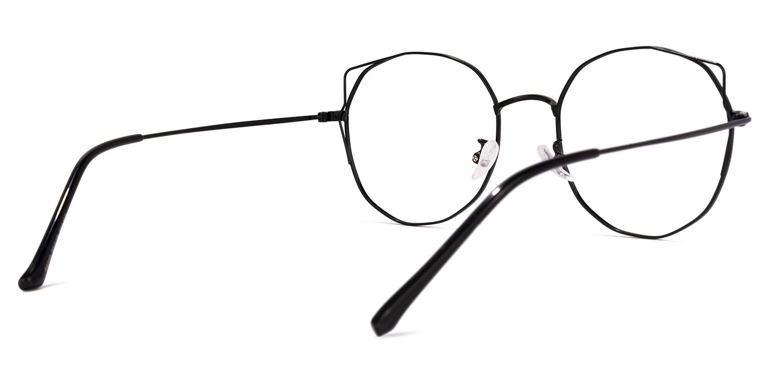 LaRue Lunettes géométriques noires 3