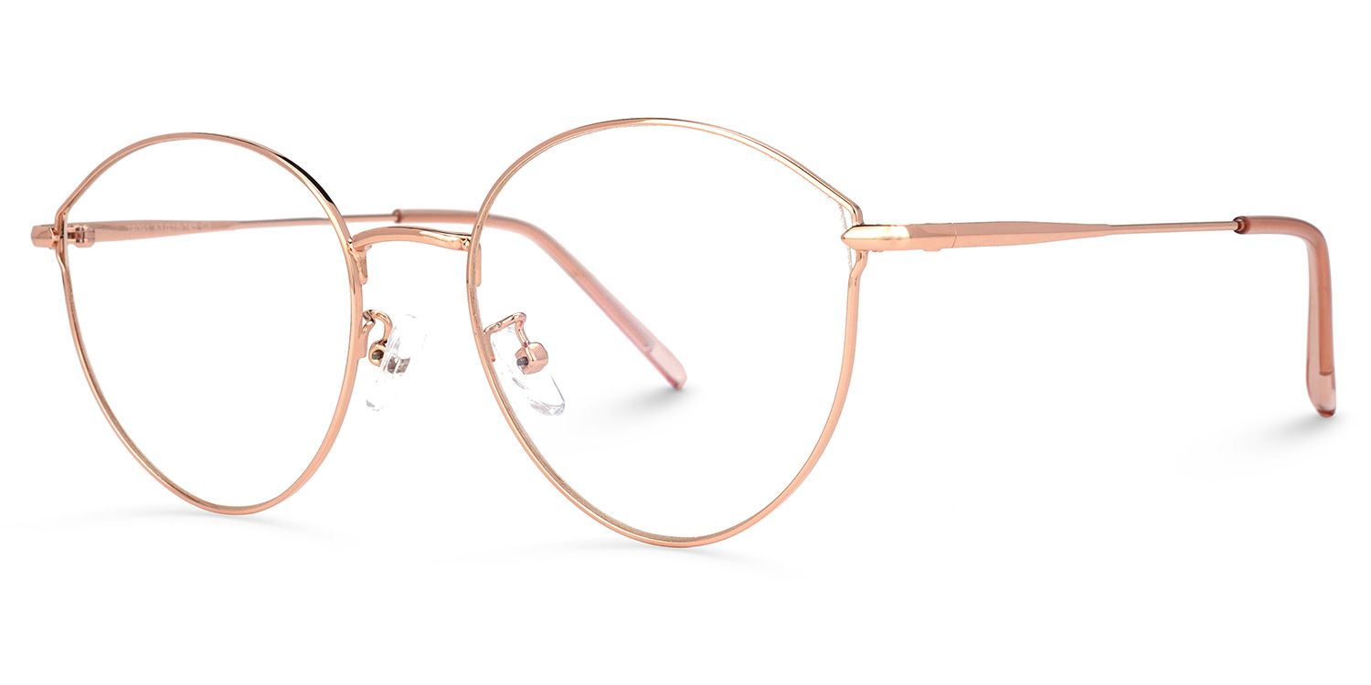 Riordan Or Rose Ronde Lunettes1