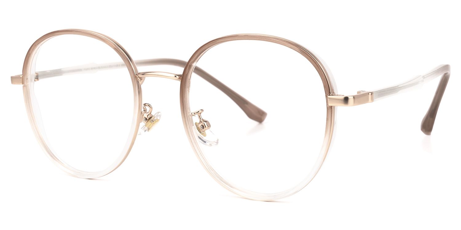 Nakita Marron Cristal Ronde Lunettes2