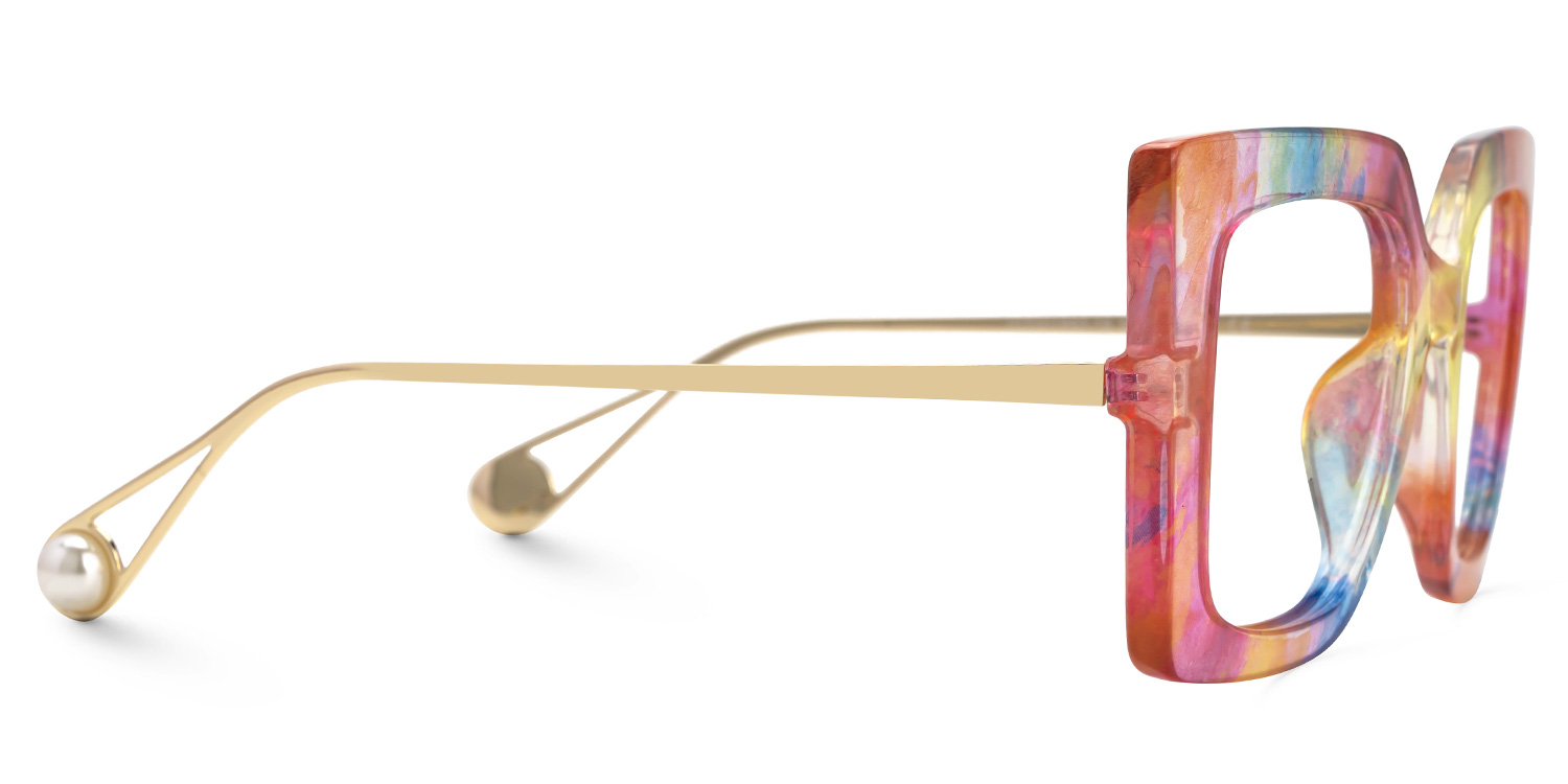 Qatar Multicolor Carré Lunettes2