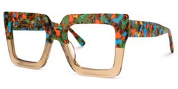 Brandon Floral Carré lunettes3