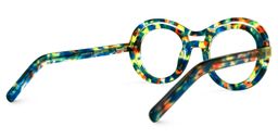 Texidor Bleu Tortue Ronde lunettes3