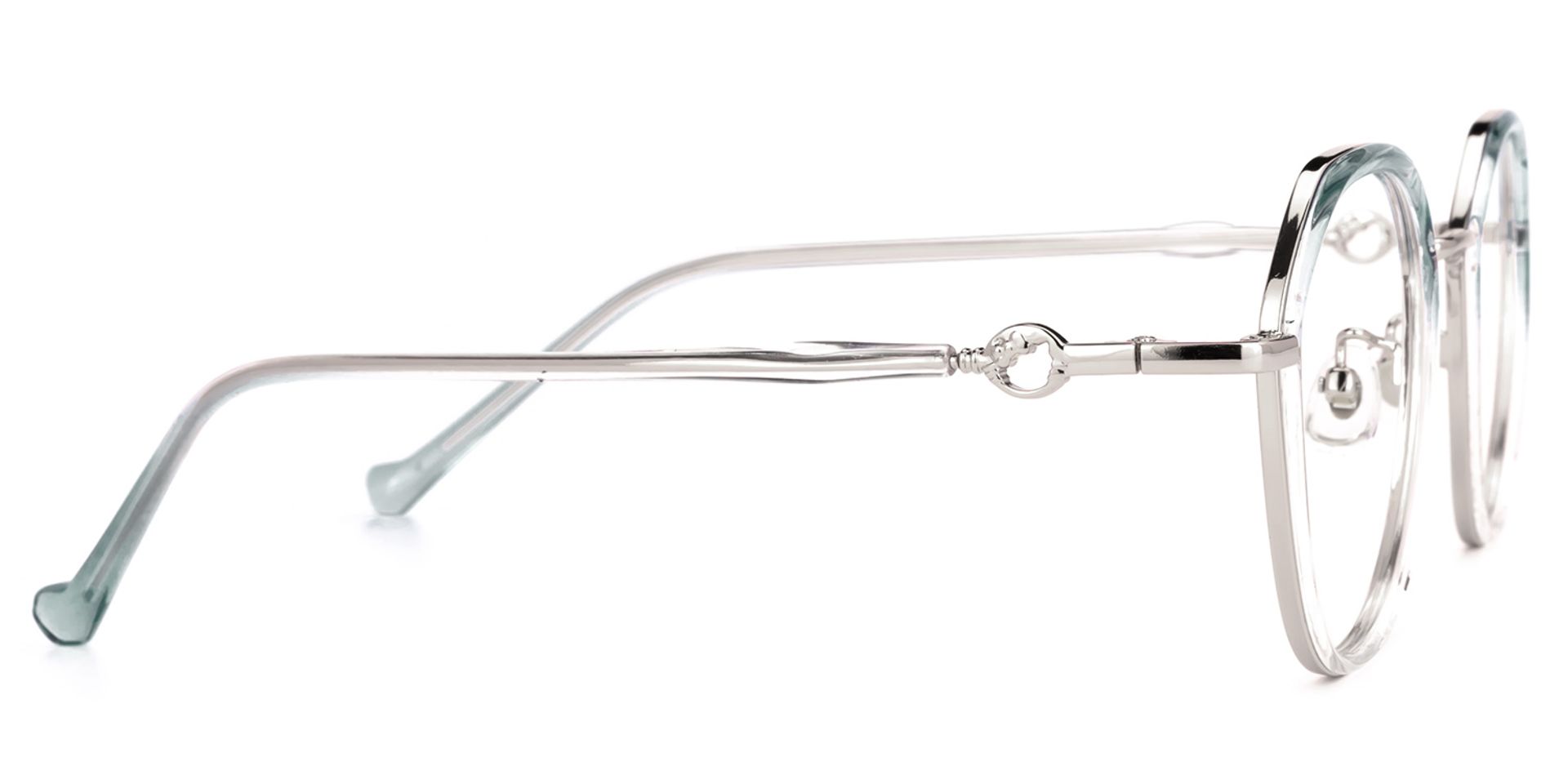 Lionel Gris Cristal Géométrique Lunettes2