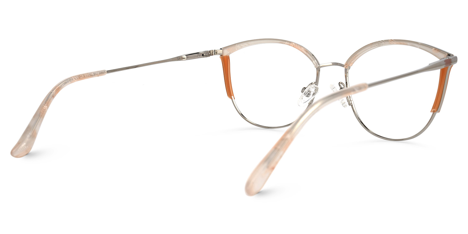 Agatha Orange Cateye Lunettes3