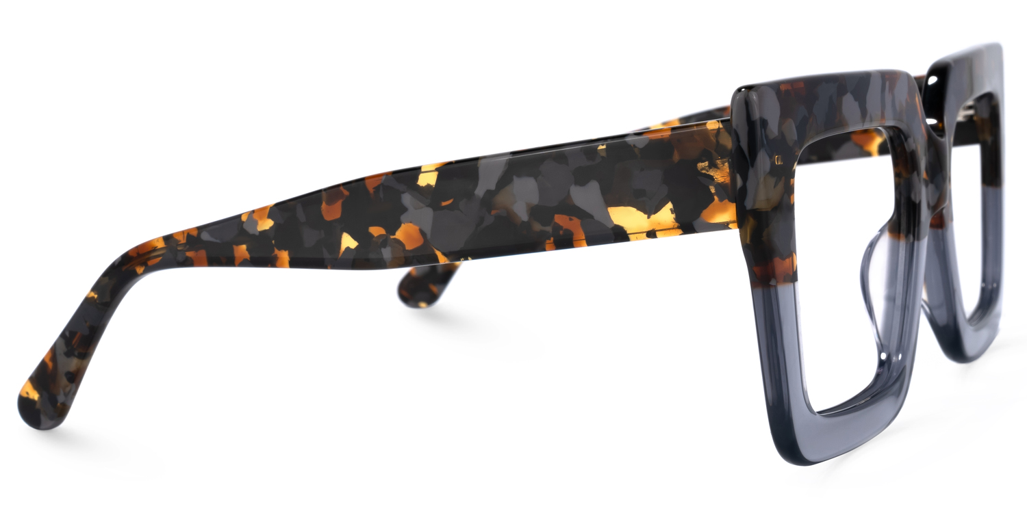 Brandon Gris Floral Carré Lunettes3