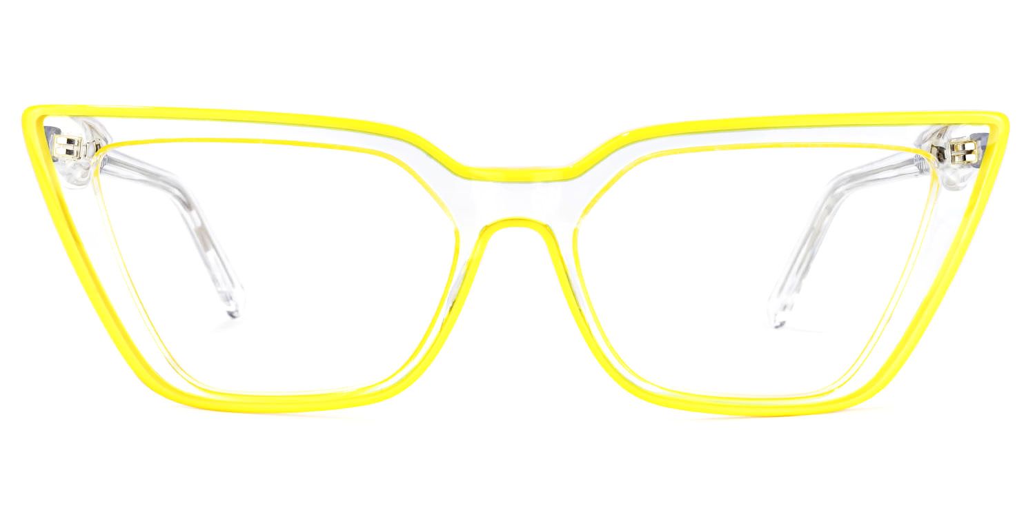 Yosef Jaune Cateye Lunettes0