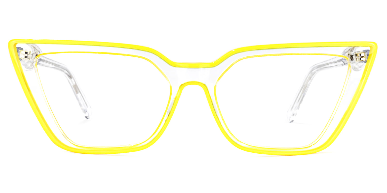 Yosef Jaune Cateye Lunettes0