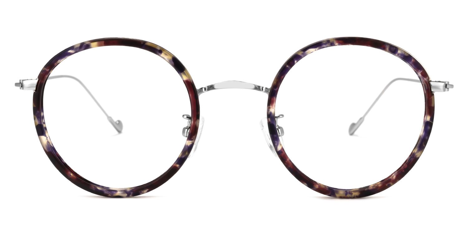 Alba Lunettes rondes Bleu Tortoise0
