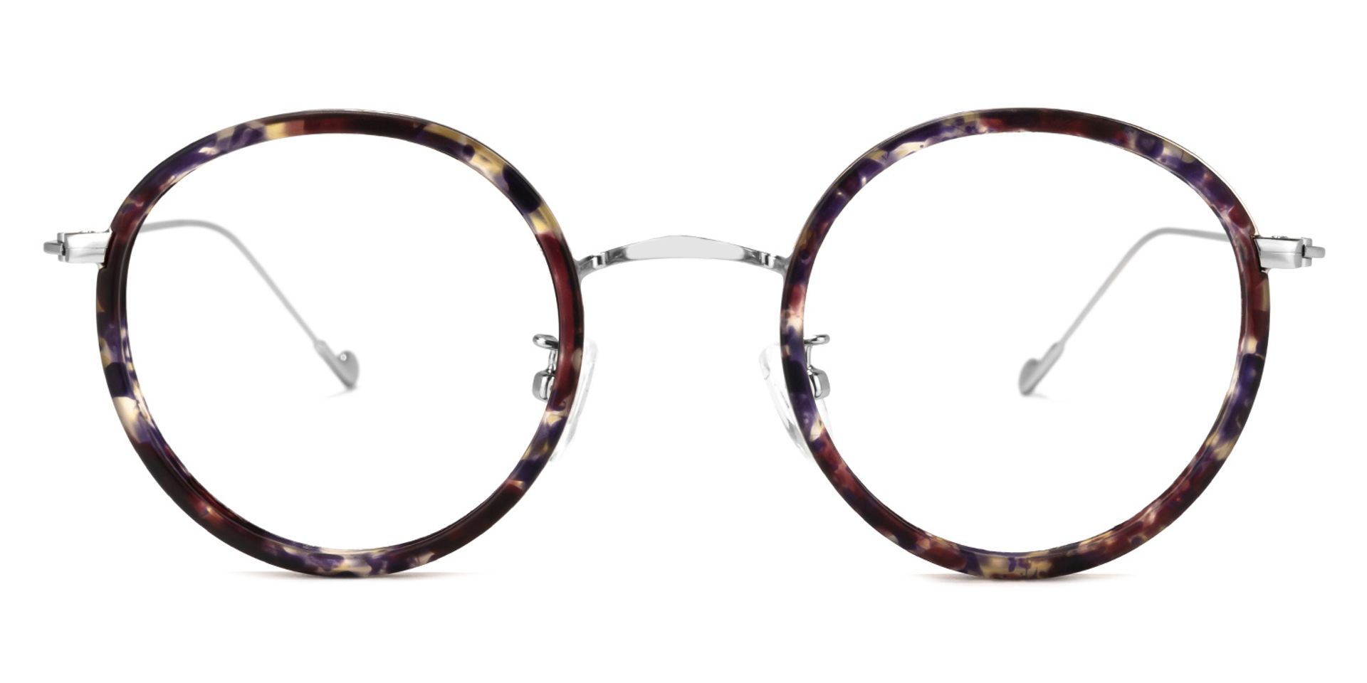 Alba Lunettes rondes Bleu Tortoise0