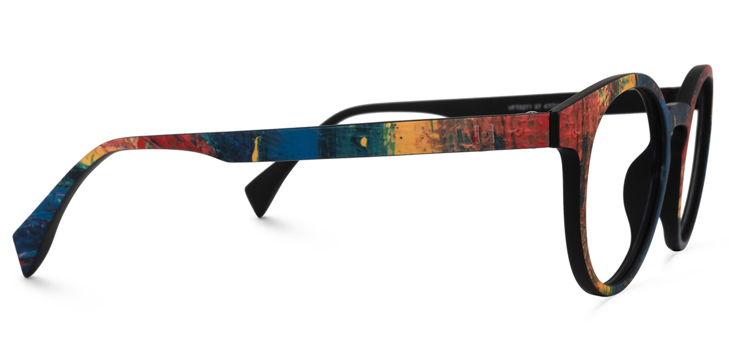 Minne Bleue-Rouge Ronde Lunettes3