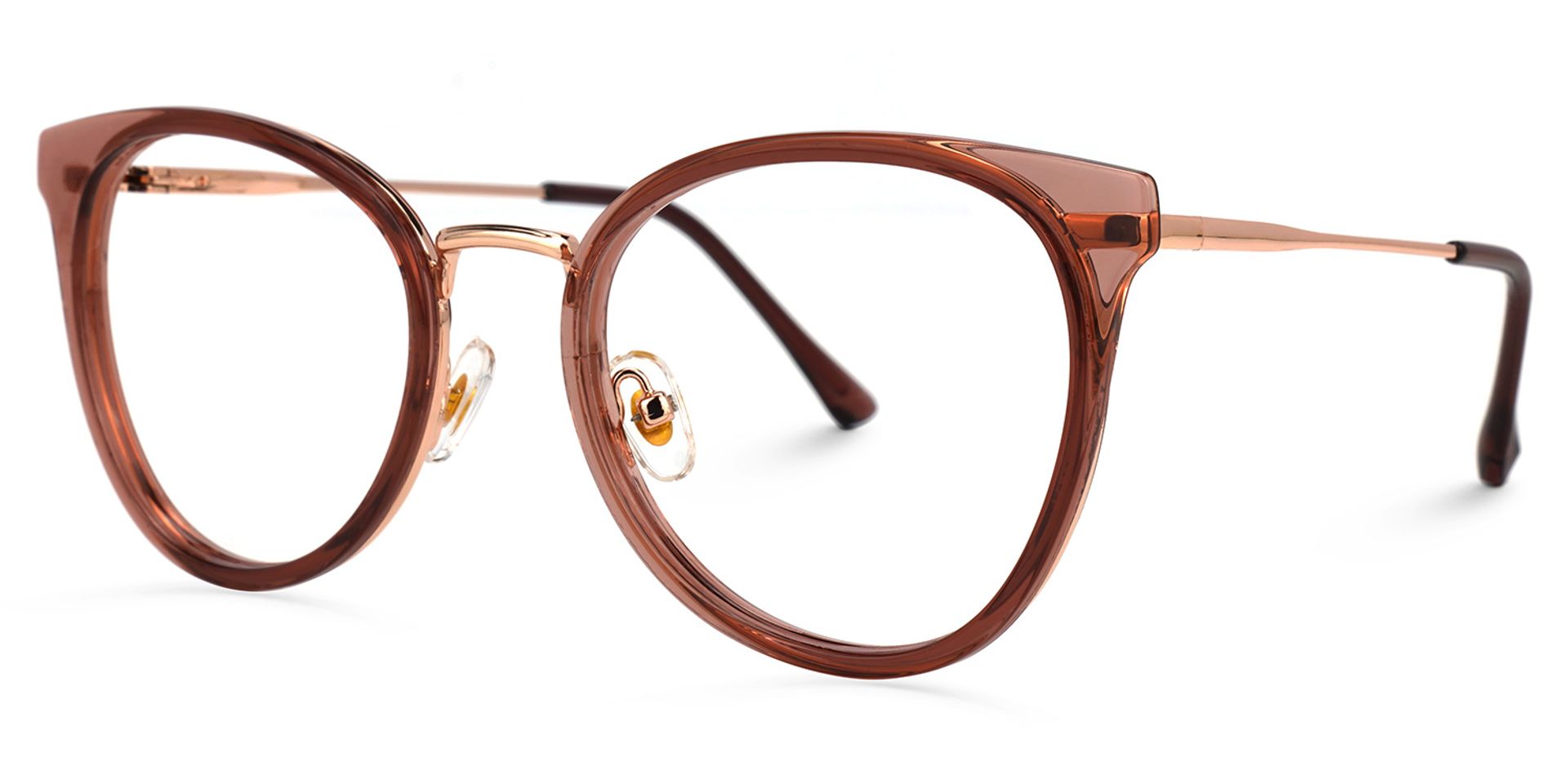 Steele Marron Ronde Lunettes1