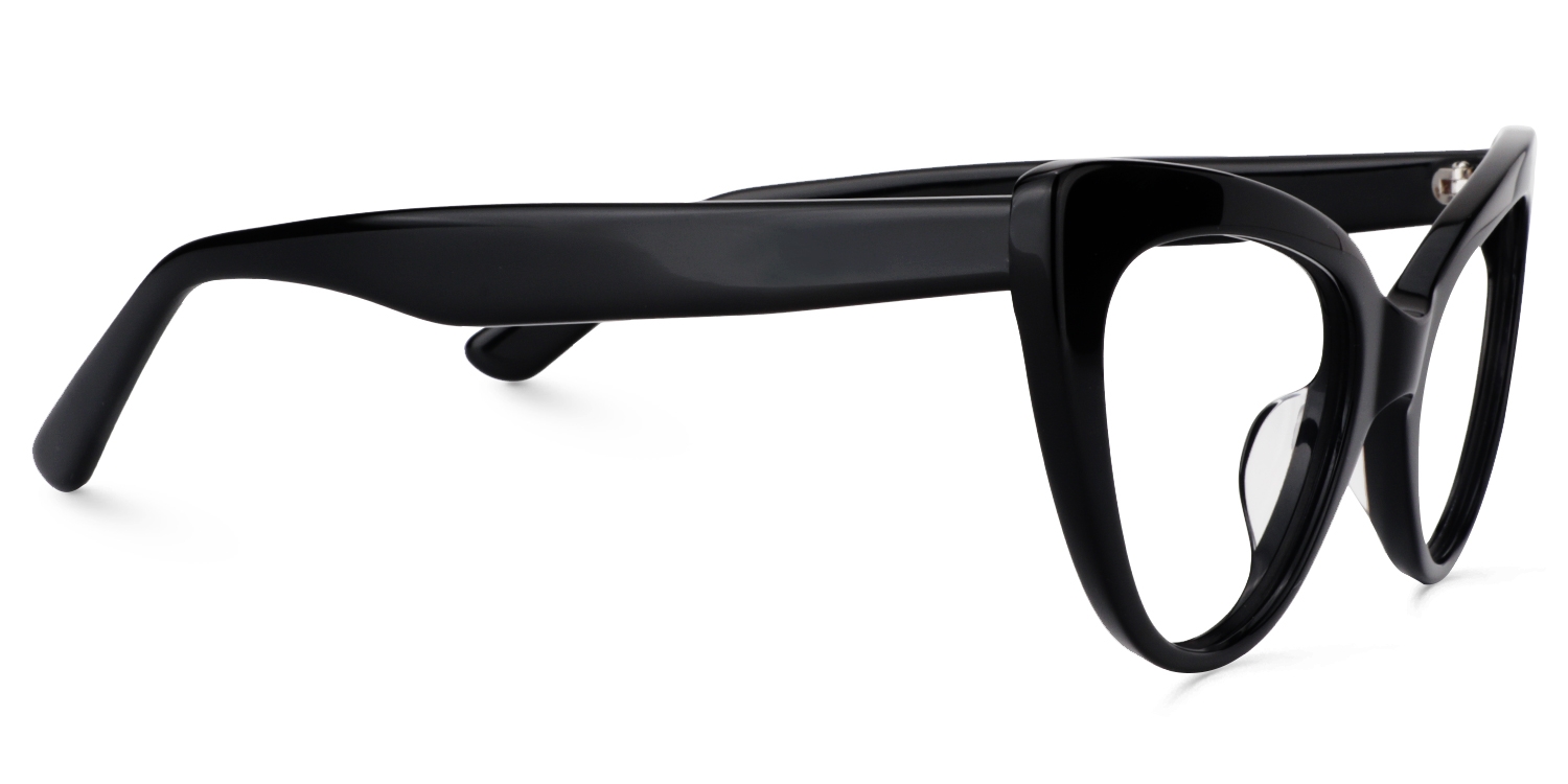 Claudette Noir Cateye Lunettes3