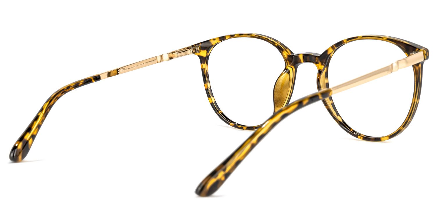 Falecia Lunettes rondes Jaune Tortoise3