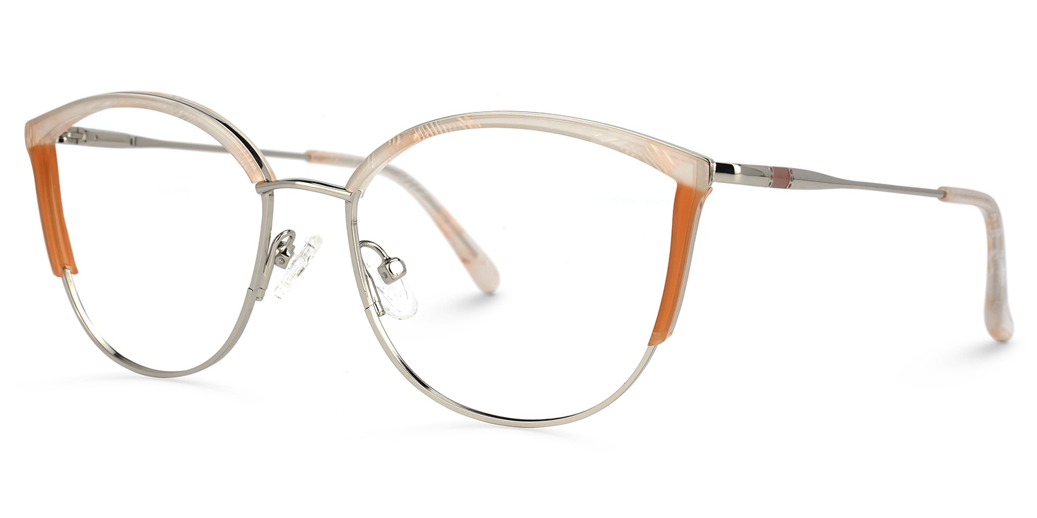 Agatha Orange Cateye Lunettes1