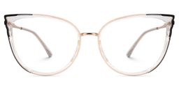 Estrada Noir Cristal Cat-eye lunettes0