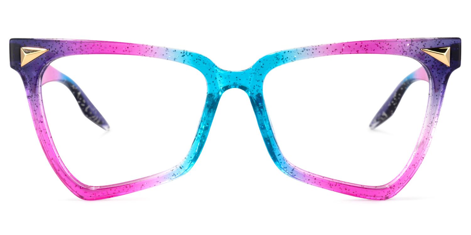 Cicely Lunettes géométriques colorées Purple0