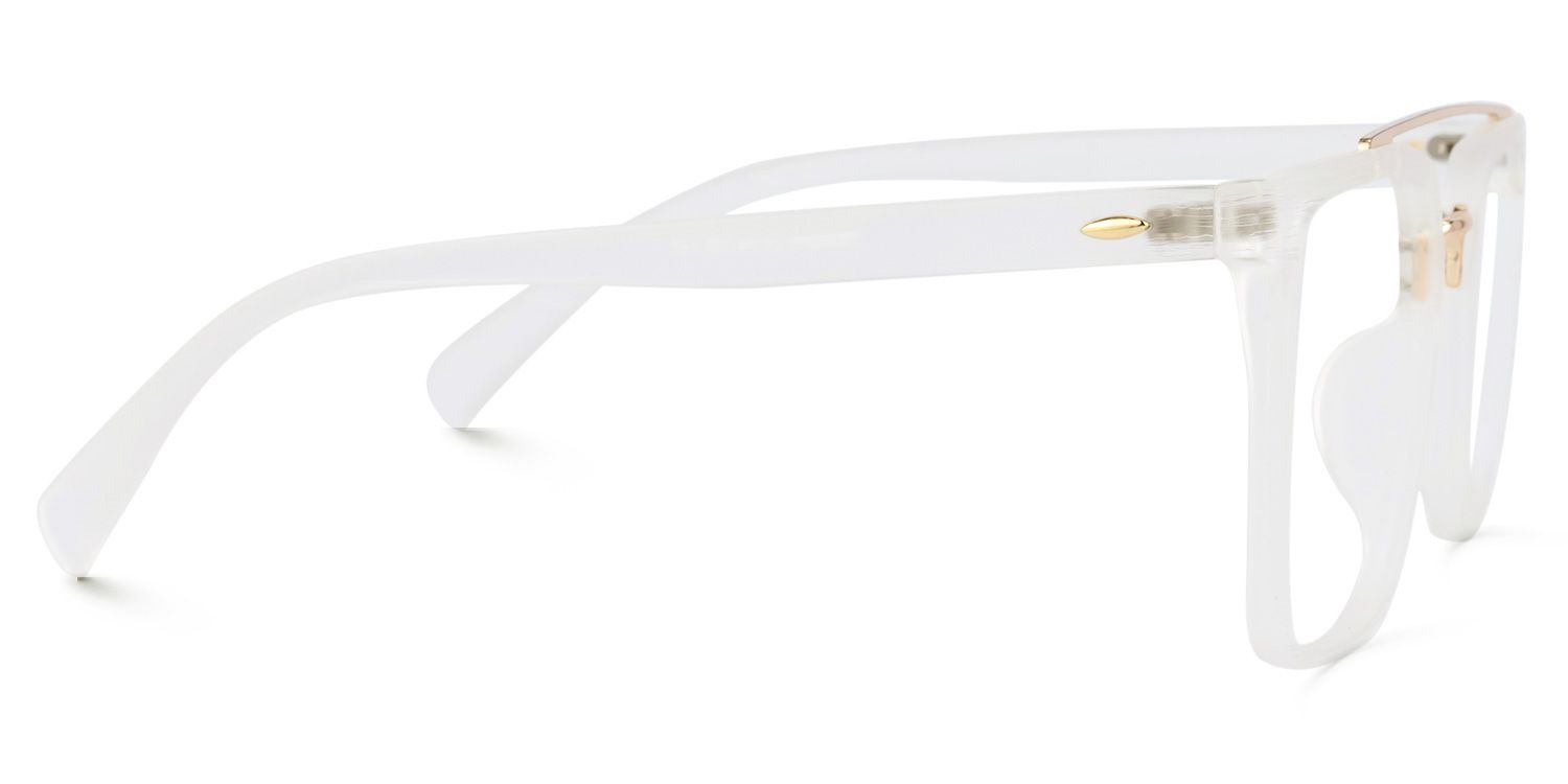 Shumac Blanc Aviateur Lunettes2
