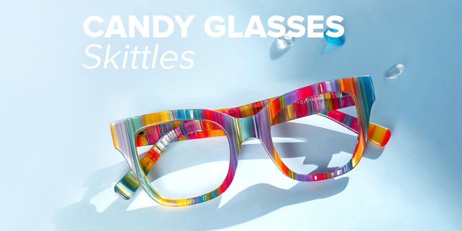 Nereyda Bonbons Couleur Lunettes Skittles | Zeelool Optique1