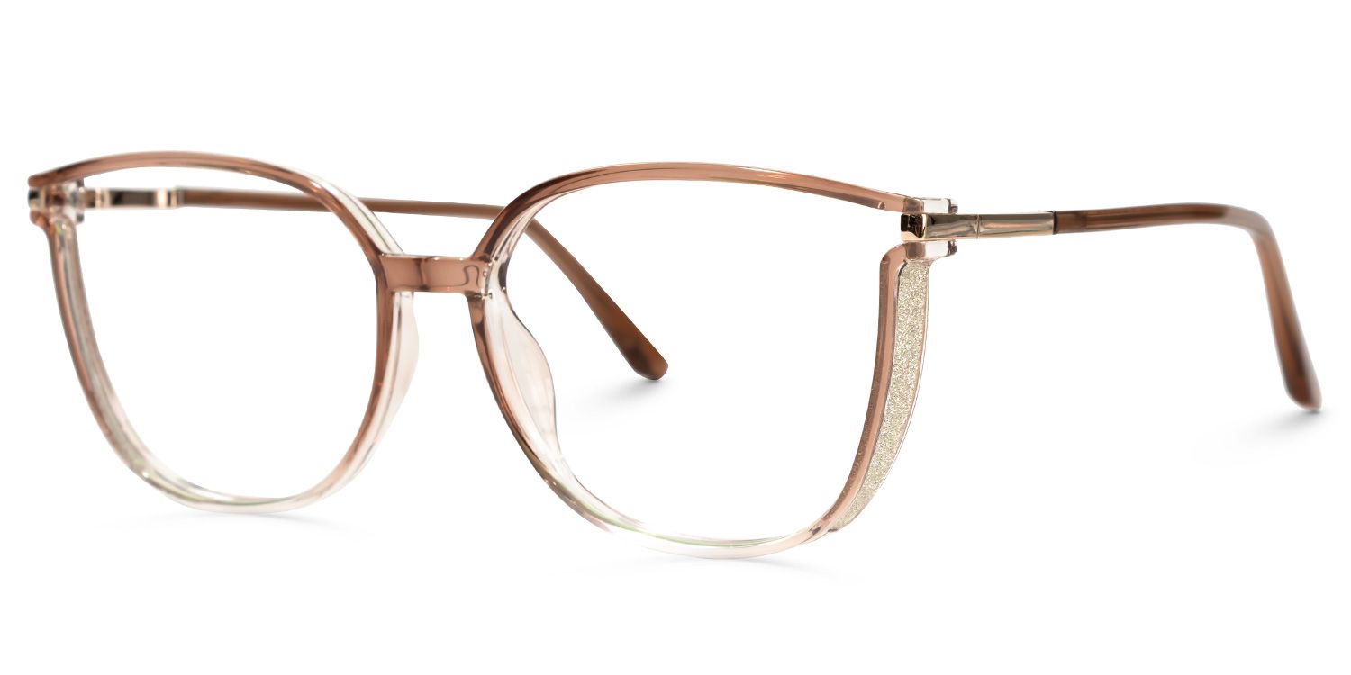 Rodz Marron Cristal Carré Lunettes1