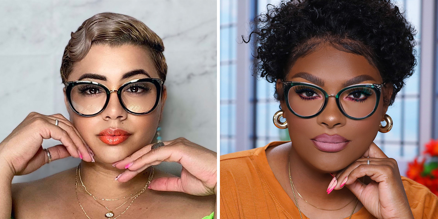 Dalton Lunettes Cateye vert foncé1