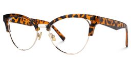 Charlene Tortoise Browline lunettes2
