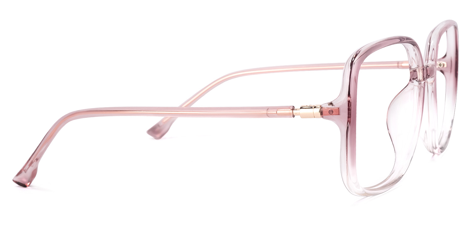 Nanie Lunettes carrées Rose3