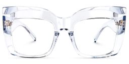 Alberta Cristal Carré lunettes0